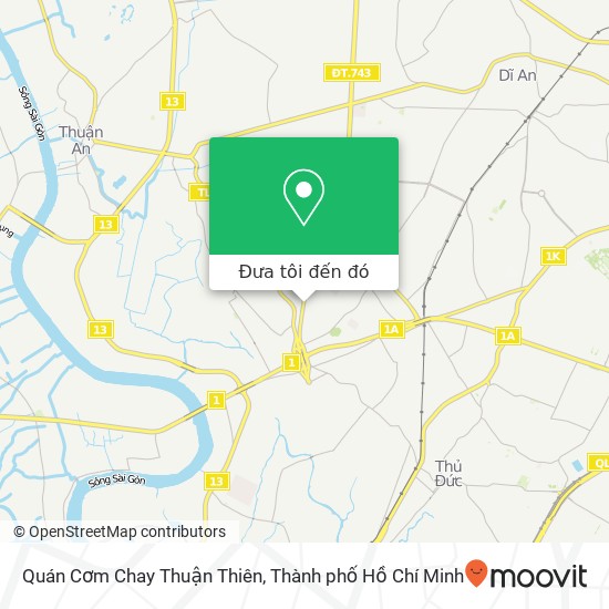 Bản đồ Quán Cơm Chay Thuận Thiên, 74 ĐƯỜNG Bình Chiểu Quận Thủ Đức, Thành Phố Hồ Chí Minh
