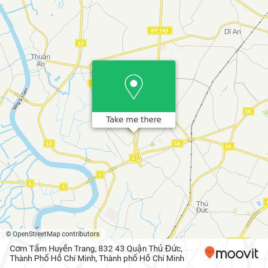 Bản đồ Cơm Tấm Huyền Trang, 832 43 Quận Thủ Đức, Thành Phố Hồ Chí Minh