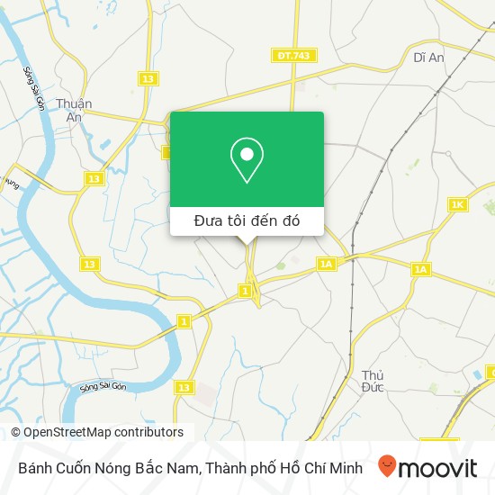 Bản đồ Bánh Cuốn Nóng Bắc Nam, 834 43 Quận Thủ Đức, Thành Phố Hồ Chí Minh