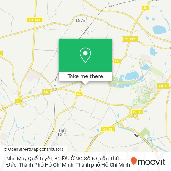 Bản đồ Nhà May Quế Tuyết, 81 ĐƯỜNG Số 6 Quận Thủ Đức, Thành Phố Hồ Chí Minh