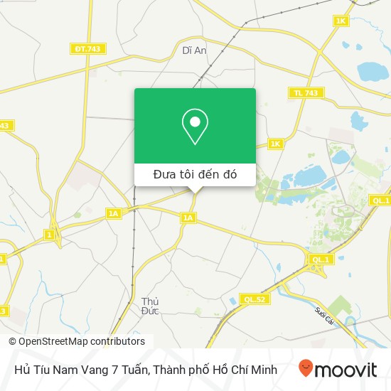 Bản đồ Hủ Tíu Nam Vang 7 Tuấn, 118 1K Quận Thủ Đức, Thành Phố Hồ Chí Minh