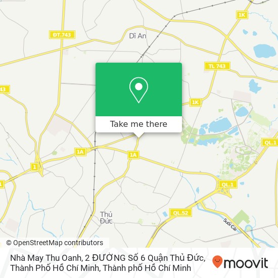 Bản đồ Nhà May Thu Oanh, 2 ĐƯỜNG Số 6 Quận Thủ Đức, Thành Phố Hồ Chí Minh
