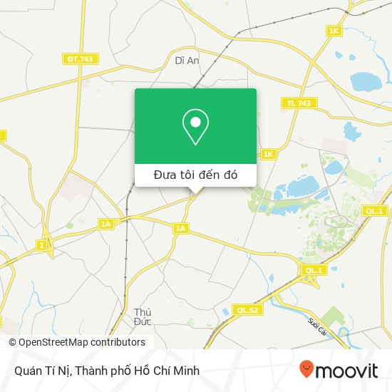 Bản đồ Quán Tí Nị, 178 1K Quận Thủ Đức, Thành Phố Hồ Chí Minh