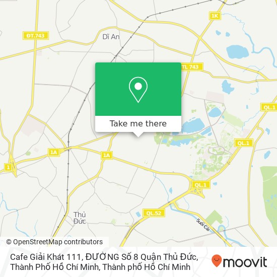 Bản đồ Cafe Giải Khát 111, ĐƯỜNG Số 8 Quận Thủ Đức, Thành Phố Hồ Chí Minh