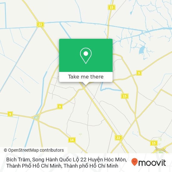 Bản đồ Bích Trâm, Song Hành Quốc Lộ 22 Huyện Hóc Môn, Thành Phố Hồ Chí Minh