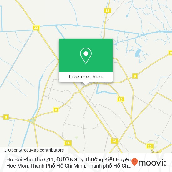 Bản đồ Ho Boi Phu Tho Q11, ĐƯỜNG Lý Thường Kiệt Huyện Hóc Môn, Thành Phố Hồ Chí Minh