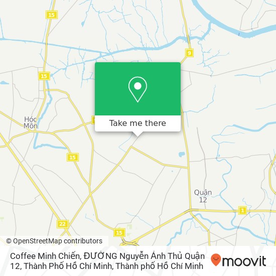 Bản đồ Coffee Minh Chiến, ĐƯỜNG Nguyễn Ảnh Thủ Quận 12, Thành Phố Hồ Chí Minh