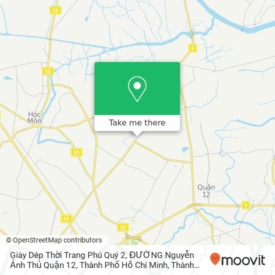 Bản đồ Giày Dép Thời Trang Phú Quý 2, ĐƯỜNG Nguyễn Ảnh Thủ Quận 12, Thành Phố Hồ Chí Minh