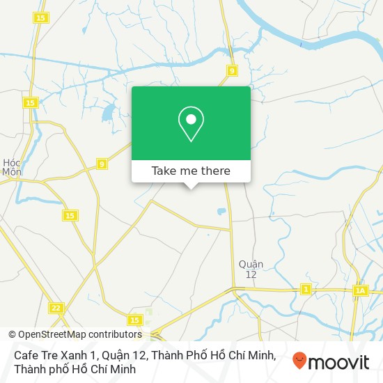 Bản đồ Cafe Tre Xanh 1, Quận 12, Thành Phố Hồ Chí Minh
