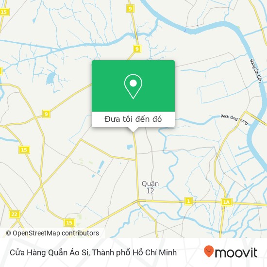 Bản đồ Cửa Hàng Quần Áo Si, ĐƯỜNG Lê Văn Khương Quận 12, Thành Phố Hồ Chí Minh