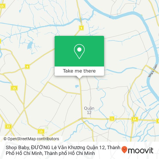 Bản đồ Shop Baby, ĐƯỜNG Lê Văn Khương Quận 12, Thành Phố Hồ Chí Minh