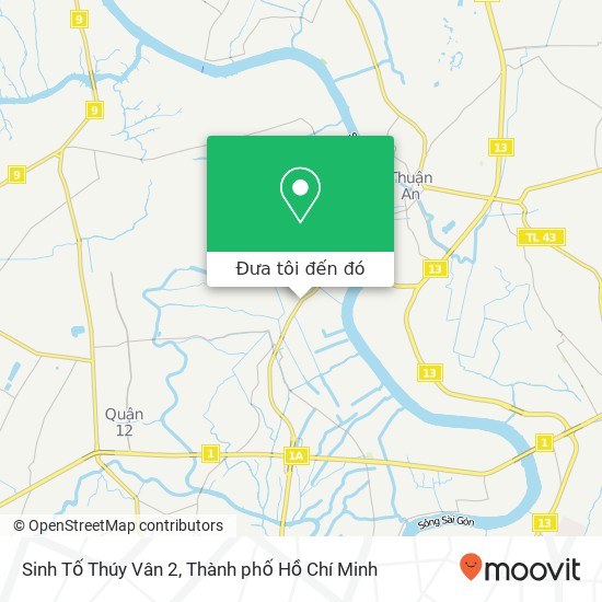 Bản đồ Sinh Tố Thúy Vân 2, ĐƯỜNG Hà Huy Giáp Quận 12, Thành Phố Hồ Chí Minh