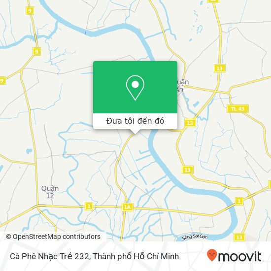 Bản đồ Cà Phê Nhạc Trẻ 232, Quận 12, Thành Phố Hồ Chí Minh