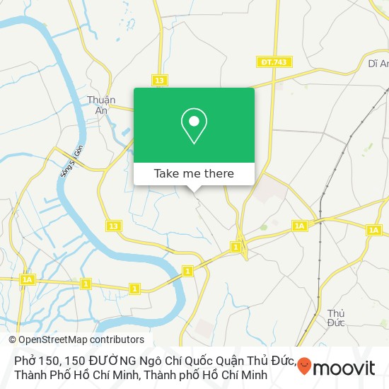 Bản đồ Phở 150, 150 ĐƯỜNG Ngô Chí Quốc Quận Thủ Đức, Thành Phố Hồ Chí Minh
