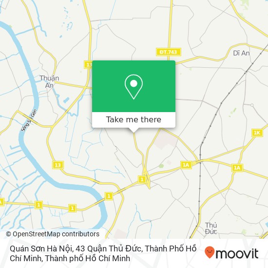 Bản đồ Quán Sơn Hà Nội, 43 Quận Thủ Đức, Thành Phố Hồ Chí Minh