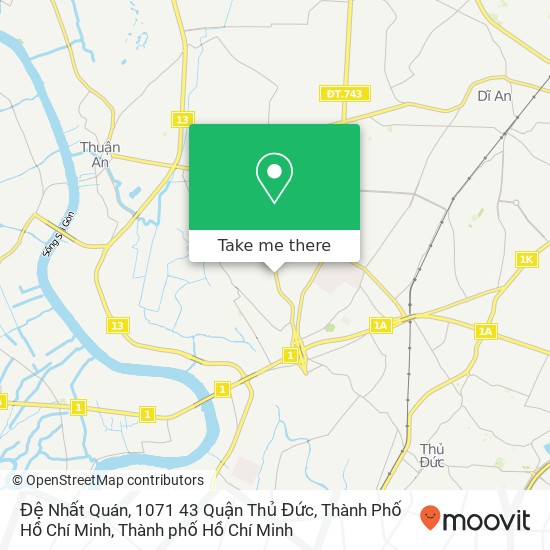 Bản đồ Đệ Nhất Quán, 1071 43 Quận Thủ Đức, Thành Phố Hồ Chí Minh