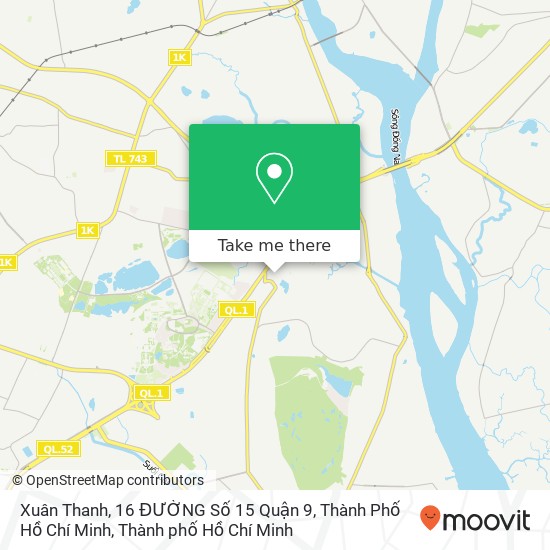 Bản đồ Xuân Thanh, 16 ĐƯỜNG Số 15 Quận 9, Thành Phố Hồ Chí Minh