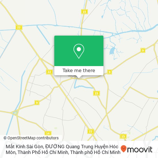 Bản đồ Mắt Kính Sài Gòn, ĐƯỜNG Quang Trung Huyện Hóc Môn, Thành Phố Hồ Chí Minh