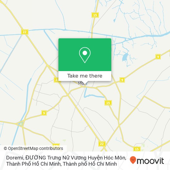 Bản đồ Doremi, ĐƯỜNG Trưng Nữ Vương Huyện Hóc Môn, Thành Phố Hồ Chí Minh