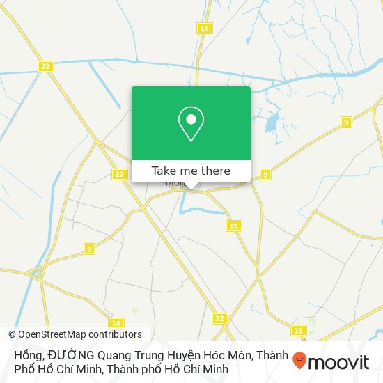 Bản đồ Hồng, ĐƯỜNG Quang Trung Huyện Hóc Môn, Thành Phố Hồ Chí Minh