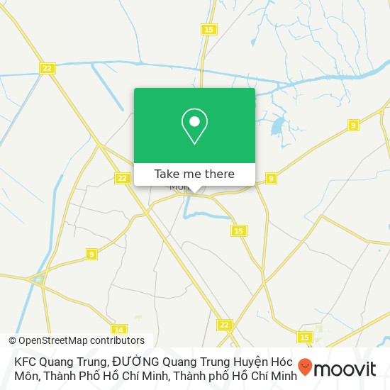 Bản đồ KFC Quang Trung, ĐƯỜNG Quang Trung Huyện Hóc Môn, Thành Phố Hồ Chí Minh