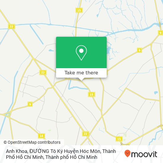 Bản đồ Anh Khoa, ĐƯỜNG Tô Ký Huyện Hóc Môn, Thành Phố Hồ Chí Minh