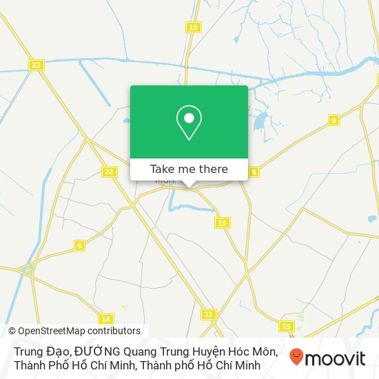 Bản đồ Trung Đạo, ĐƯỜNG Quang Trung Huyện Hóc Môn, Thành Phố Hồ Chí Minh