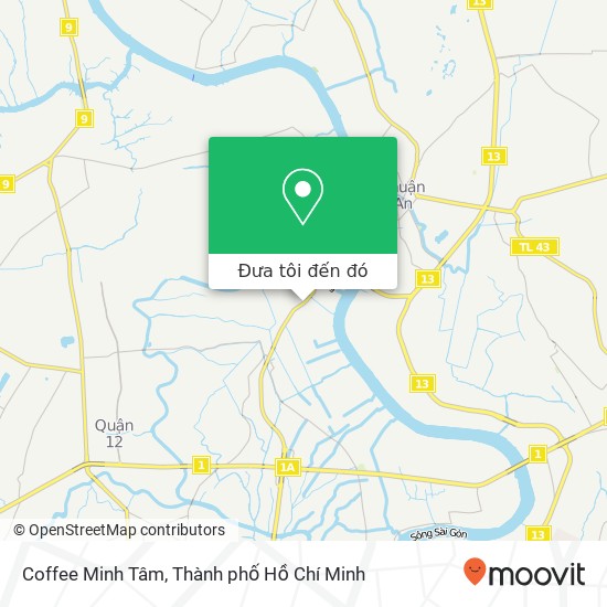 Bản đồ Coffee Minh Tâm, ĐƯỜNG Hà Huy Giáp Quận 12, Thành Phố Hồ Chí Minh