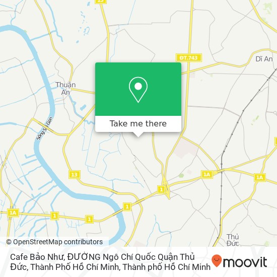 Bản đồ Cafe Bảo Như, ĐƯỜNG Ngô Chí Quốc Quận Thủ Đức, Thành Phố Hồ Chí Minh