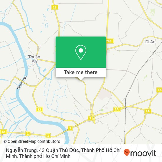 Bản đồ Nguyễn Trung, 43 Quận Thủ Đức, Thành Phố Hồ Chí Minh