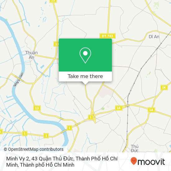 Bản đồ Minh Vy 2, 43 Quận Thủ Đức, Thành Phố Hồ Chí Minh
