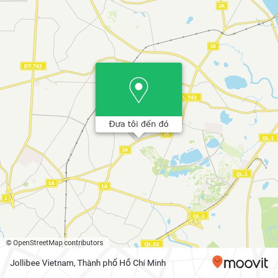 Bản đồ Jollibee Vietnam, Xã Đông Hòa, Huyện Dĩ An
