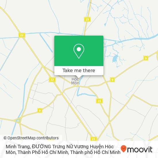 Bản đồ Minh Trang, ĐƯỜNG Trưng Nữ Vương Huyện Hóc Môn, Thành Phố Hồ Chí Minh