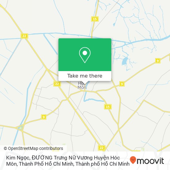 Bản đồ Kim Ngọc, ĐƯỜNG Trưng Nữ Vương Huyện Hóc Môn, Thành Phố Hồ Chí Minh