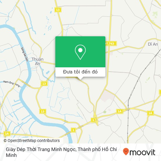 Bản đồ Giày Dép Thời Trang Minh Ngọc, 43 Xã Bình Hòa, Huyện Thuận An