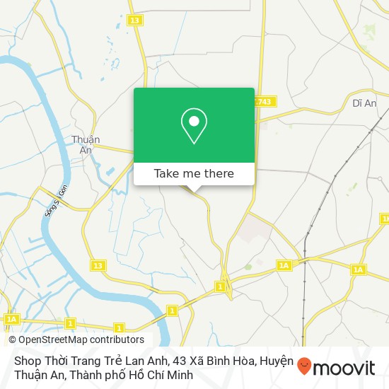 Bản đồ Shop Thời Trang Trẻ Lan Anh, 43 Xã Bình Hòa, Huyện Thuận An