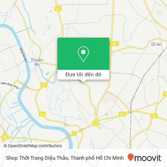 Bản đồ Shop Thời Trang Diệu Thảo, 43 Quận Thủ Đức, Thành Phố Hồ Chí Minh