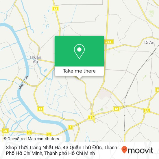 Bản đồ Shop Thời Trang Nhật Hà, 43 Quận Thủ Đức, Thành Phố Hồ Chí Minh