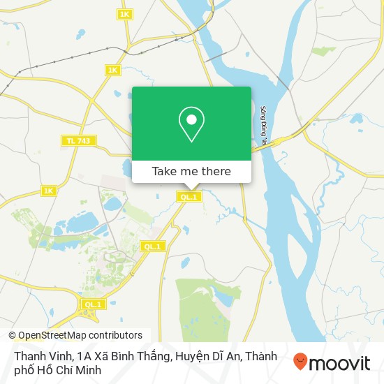 Bản đồ Thanh Vinh, 1A Xã Bình Thắng, Huyện Dĩ An