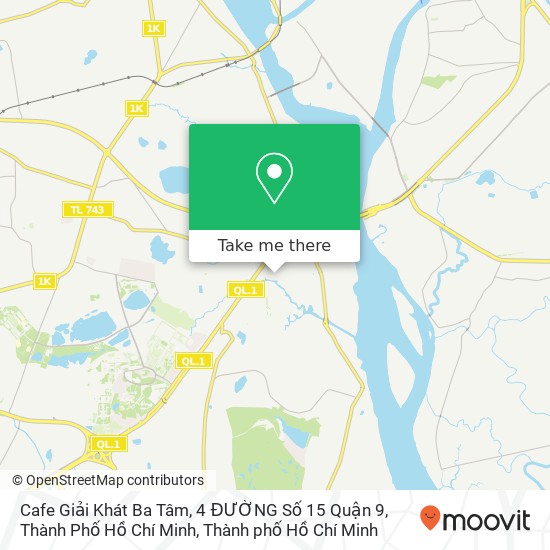 Bản đồ Cafe Giải Khát Ba Tâm, 4 ĐƯỜNG Số 15 Quận 9, Thành Phố Hồ Chí Minh