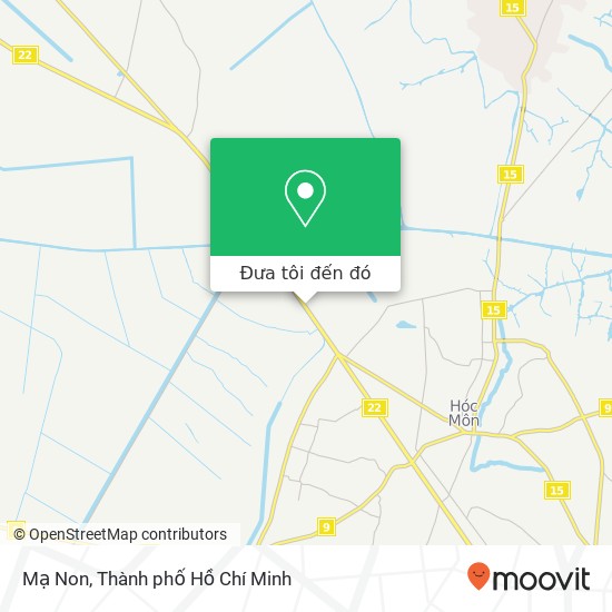 Bản đồ Mạ Non, 22 Huyện Hóc Môn, Thành Phố Hồ Chí Minh