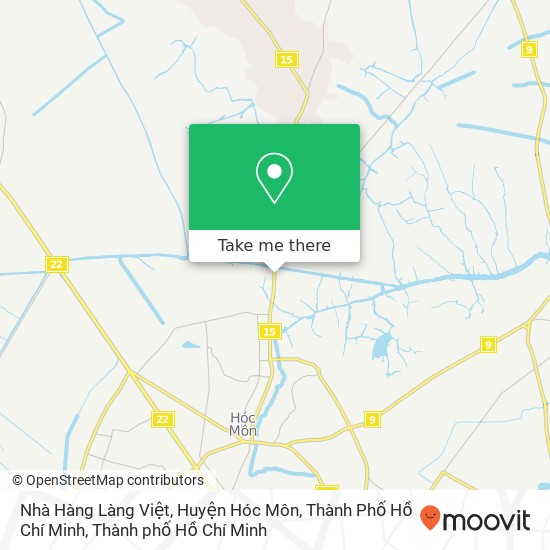 Bản đồ Nhà Hàng Làng Việt, Huyện Hóc Môn, Thành Phố Hồ Chí Minh