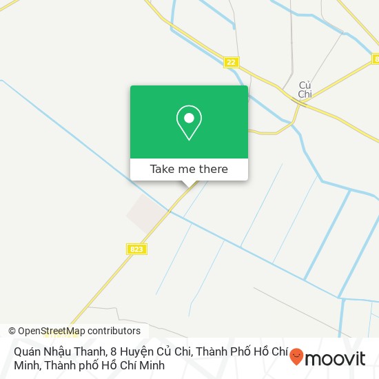 Bản đồ Quán Nhậu Thanh, 8 Huyện Củ Chi, Thành Phố Hồ Chí Minh
