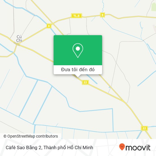 Bản đồ Càfê Sao Băng 2, 22 Huyện Củ Chi, Thành Phố Hồ Chí Minh