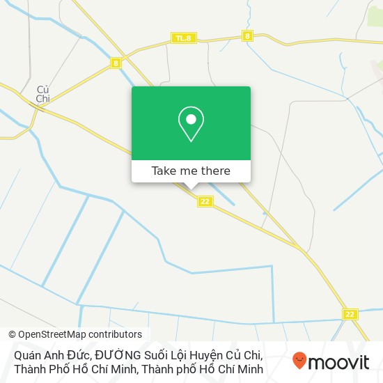 Bản đồ Quán Anh Đức, ĐƯỜNG Suối Lội Huyện Củ Chi, Thành Phố Hồ Chí Minh