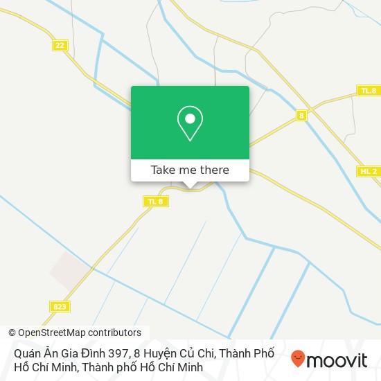Bản đồ Quán Ăn Gia Đình 397, 8 Huyện Củ Chi, Thành Phố Hồ Chí Minh