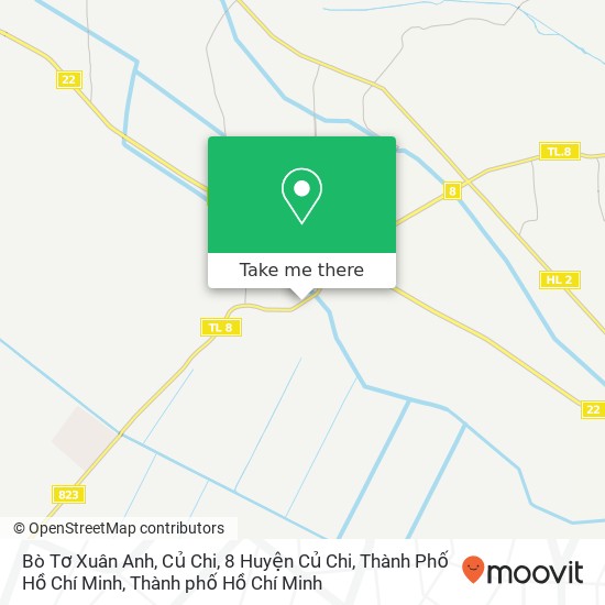 Bản đồ Bò Tơ Xuân Anh, Củ Chi, 8 Huyện Củ Chi, Thành Phố Hồ Chí Minh