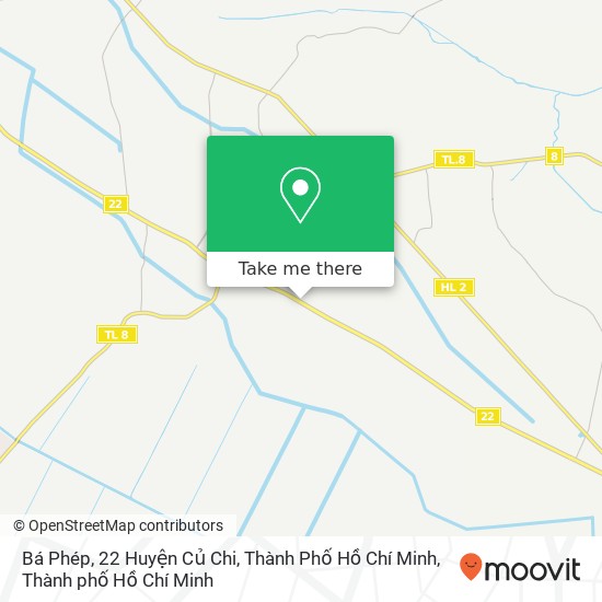 Bản đồ Bá Phép, 22 Huyện Củ Chi, Thành Phố Hồ Chí Minh