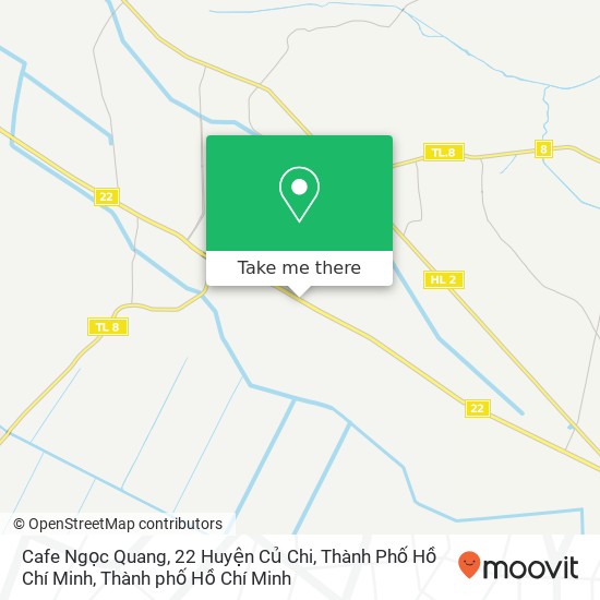 Bản đồ Cafe Ngọc Quang, 22 Huyện Củ Chi, Thành Phố Hồ Chí Minh