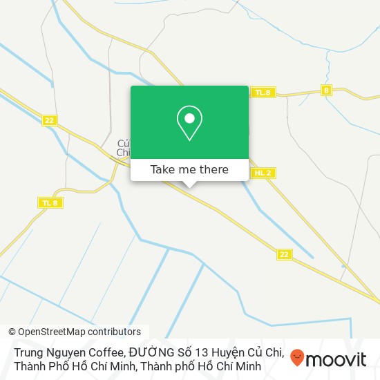 Bản đồ Trung Nguyen Coffee, ĐƯỜNG Số 13 Huyện Củ Chi, Thành Phố Hồ Chí Minh